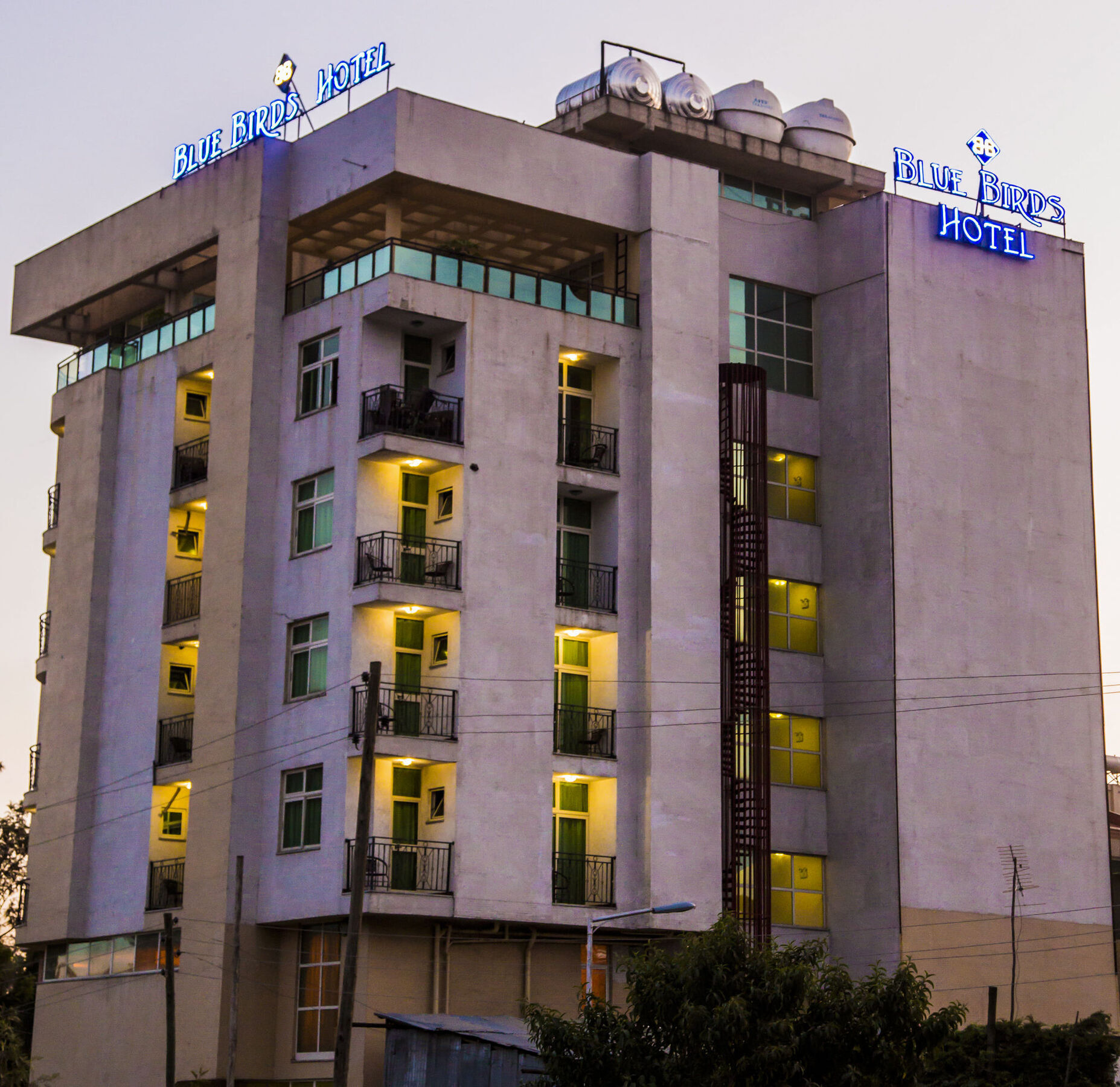 Blue Birds International Hotel Addis Abeba Exterior foto